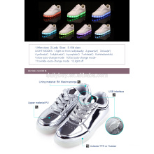 Unisex Boys USB Chargeur de lumière Flashing Sneakers LED Shoes